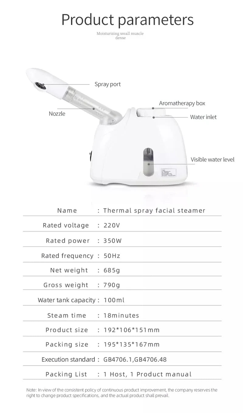 VamsLuna Ozone Facial Steamer