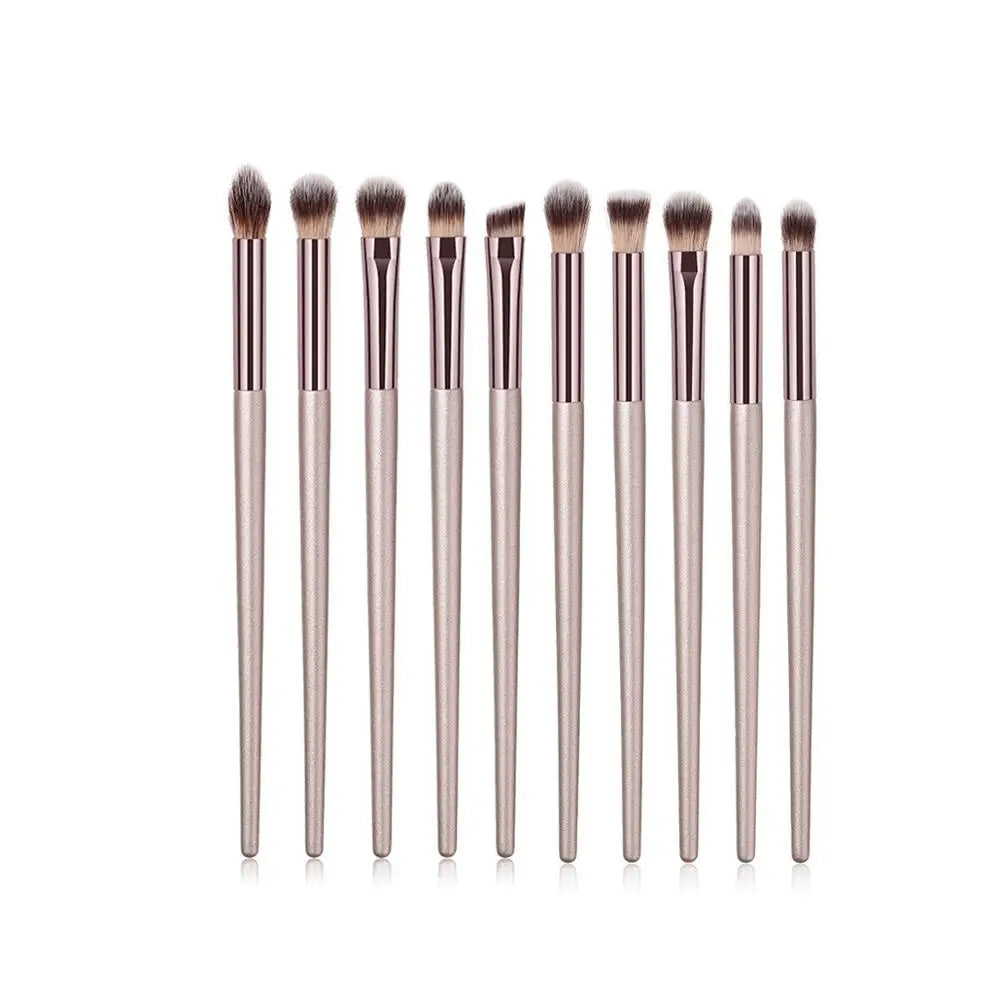 S-Fly Champagne Professional Makeup Brush Set