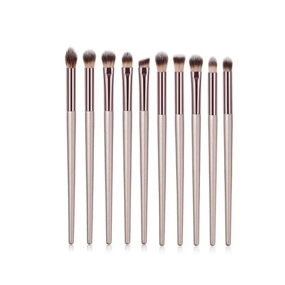 S-Fly Champagne Professional Makeup Brush Set