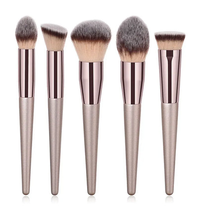 S-Fly Champagne Professional Makeup Brush Set