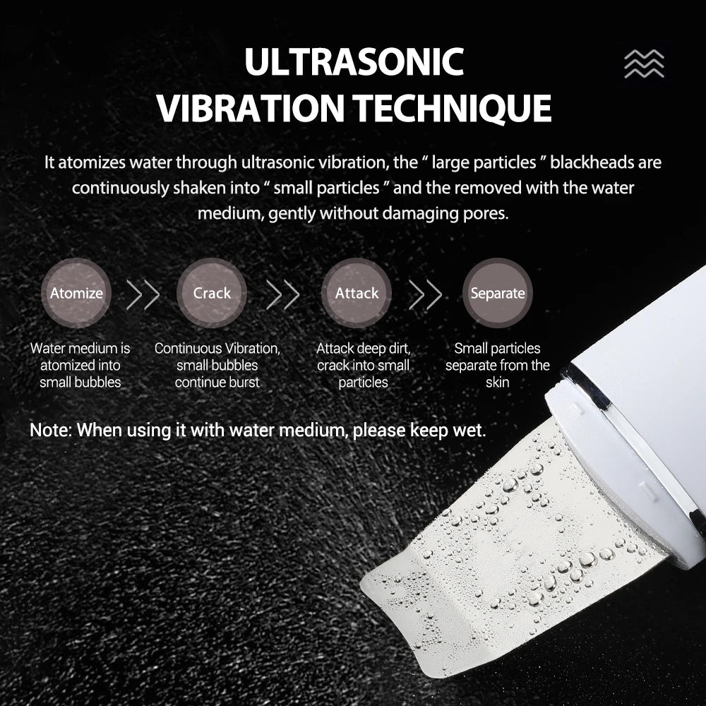Hailicare Ultrasonic Facial Skin Scrubber
