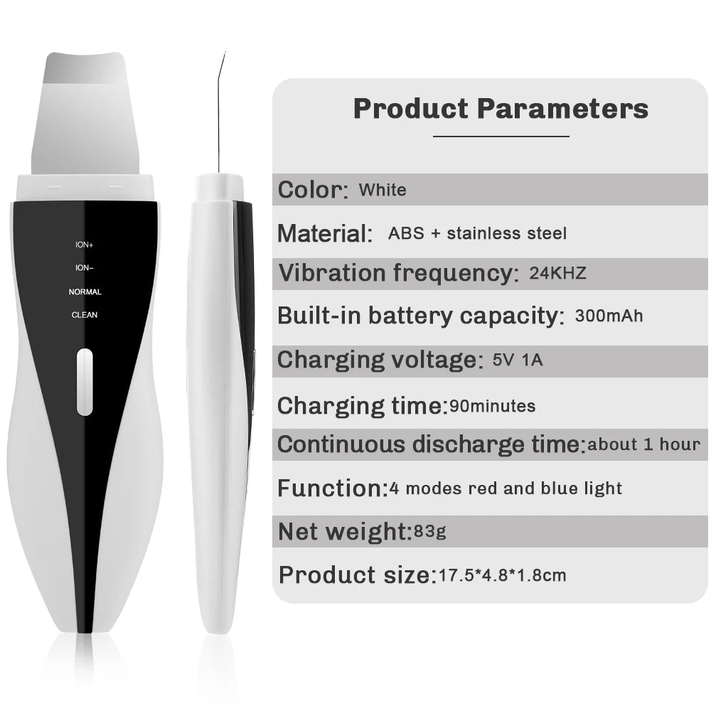 Hailicare Ultrasonic Facial Skin Scrubber