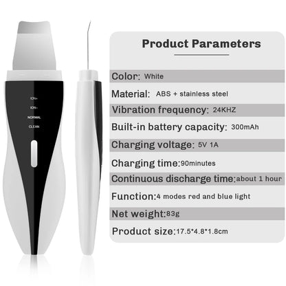 Hailicare Ultrasonic Facial Skin Scrubber