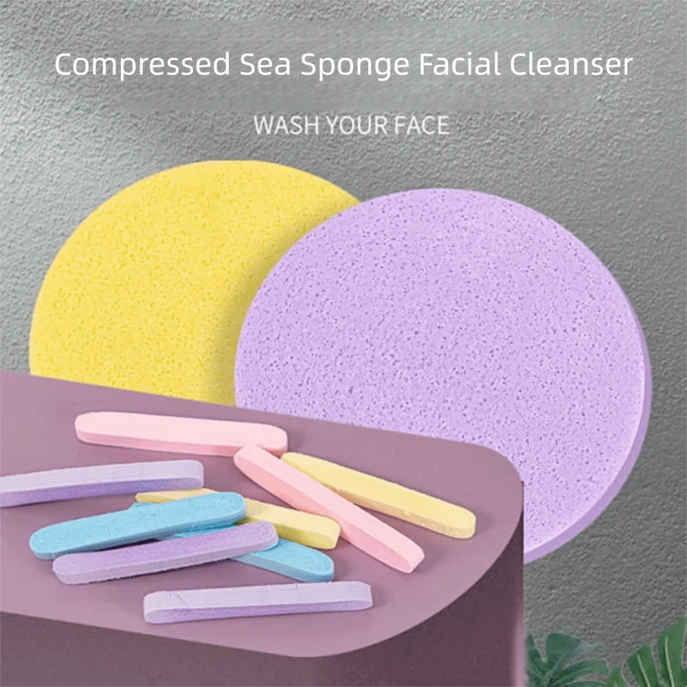 PurePore Compressed Facial Sponges (50 Pcs)