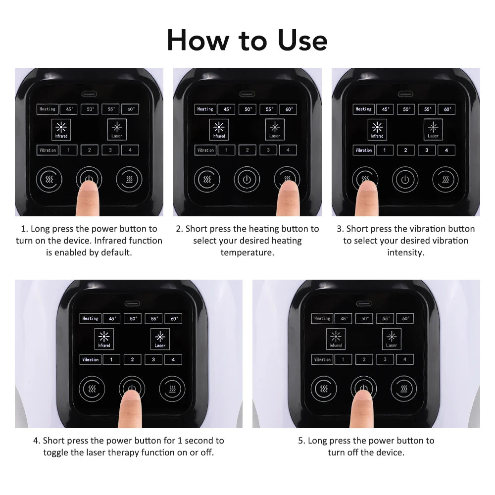 Agdoad 3-in-1 Infrared Knee & Joint Massager
