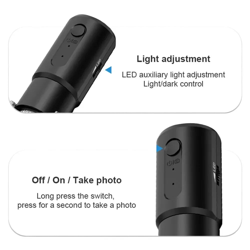 Dermatoscope Skin Analyzer Machine Digital Microscope Camera WiFi Wireless Electron Scalp Detection Pores Magnifier Facial 1000X