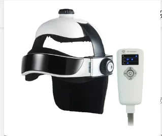 220V 3D Electric Head Massager Intelligent Air Pressure Vibration Finger Press Relaxation With Music Soothing Relax Helmet
